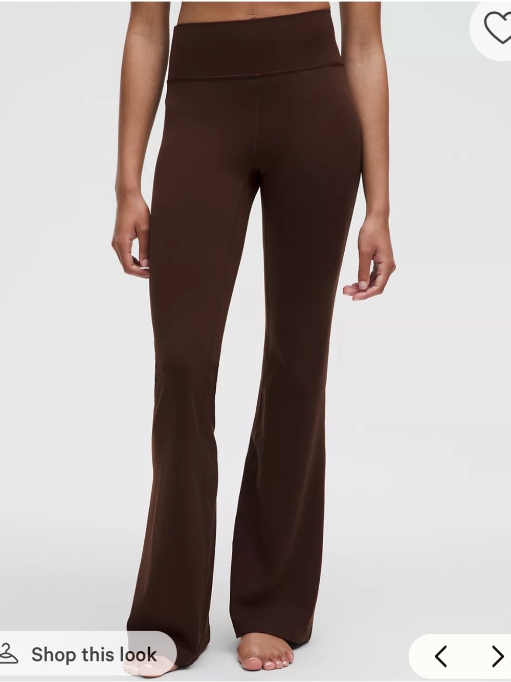 Lululemon Groove Nulu High Rise Wide Leg leggings • brown • size 4